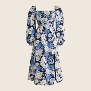 J Crew Linen Daydream Dress in Zinnea Floral
